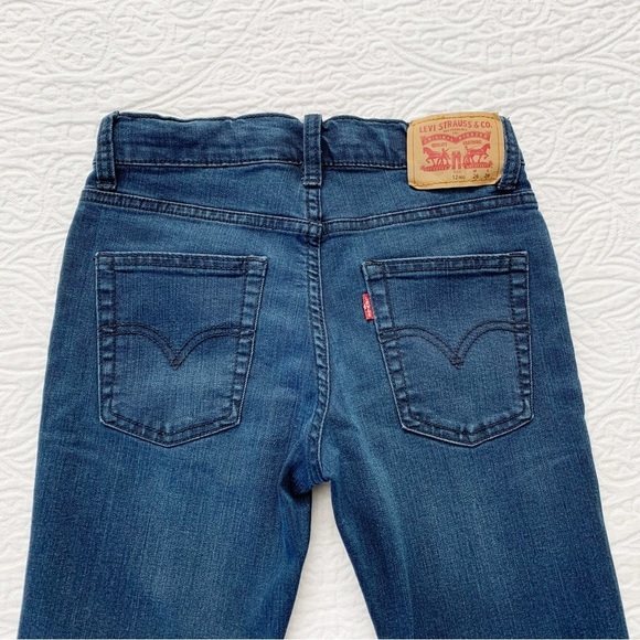 Levi's Kids 512 Slim Taper Jeans, Dark Wash (26"W x 26" L) - Picture 3 of 4